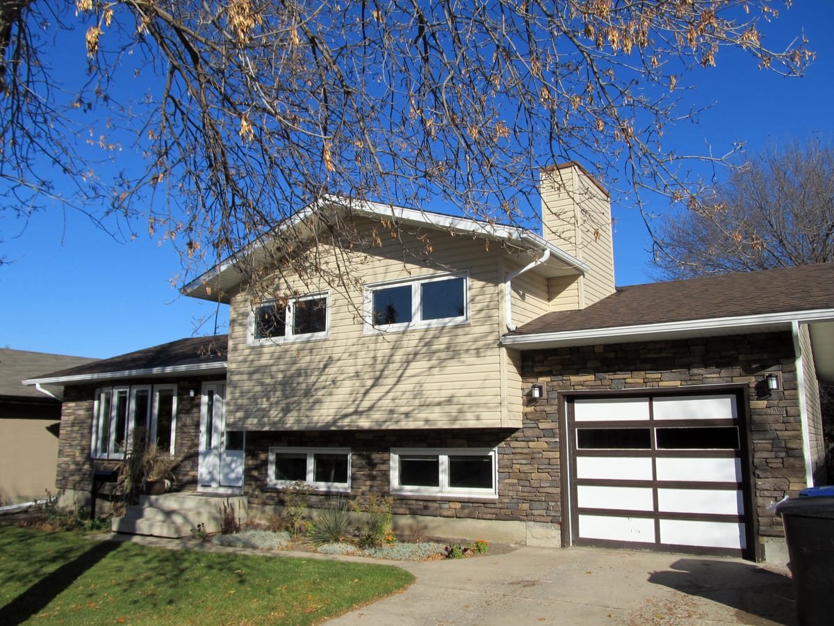 Two-storey Manitoba family home on a quiet street